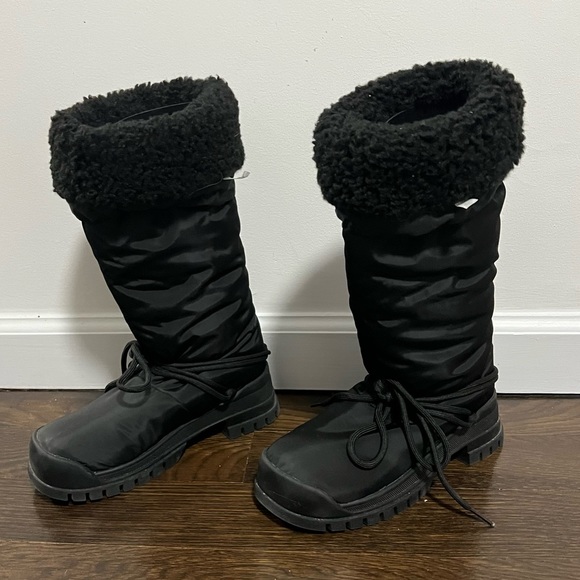 Source Unknown Black Puffer Long Boots - Picture 5 of 7